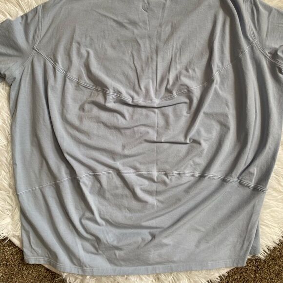 Lululemon Top Relaxed Fit Boat Neck Short Sleeve Lightweight - Picture 5 of 5